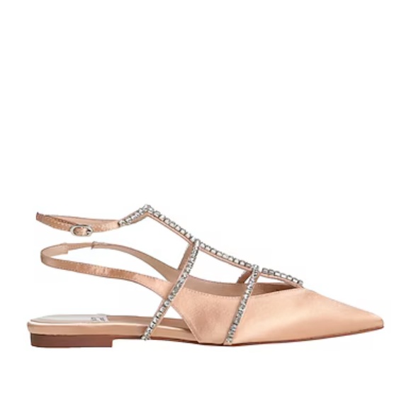 Jeffrey Campbell Pristina Natural Satin Flats - Picture 1 of 6